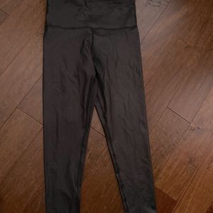 Faux Leather high-rise leggings